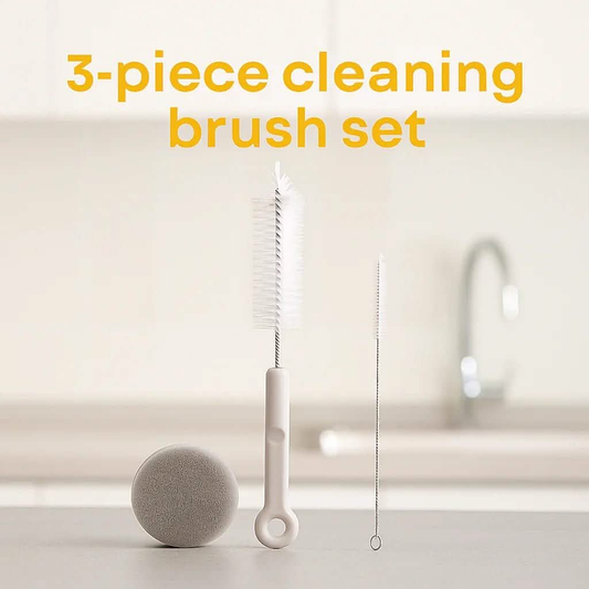 3-piece cleaning brush set.